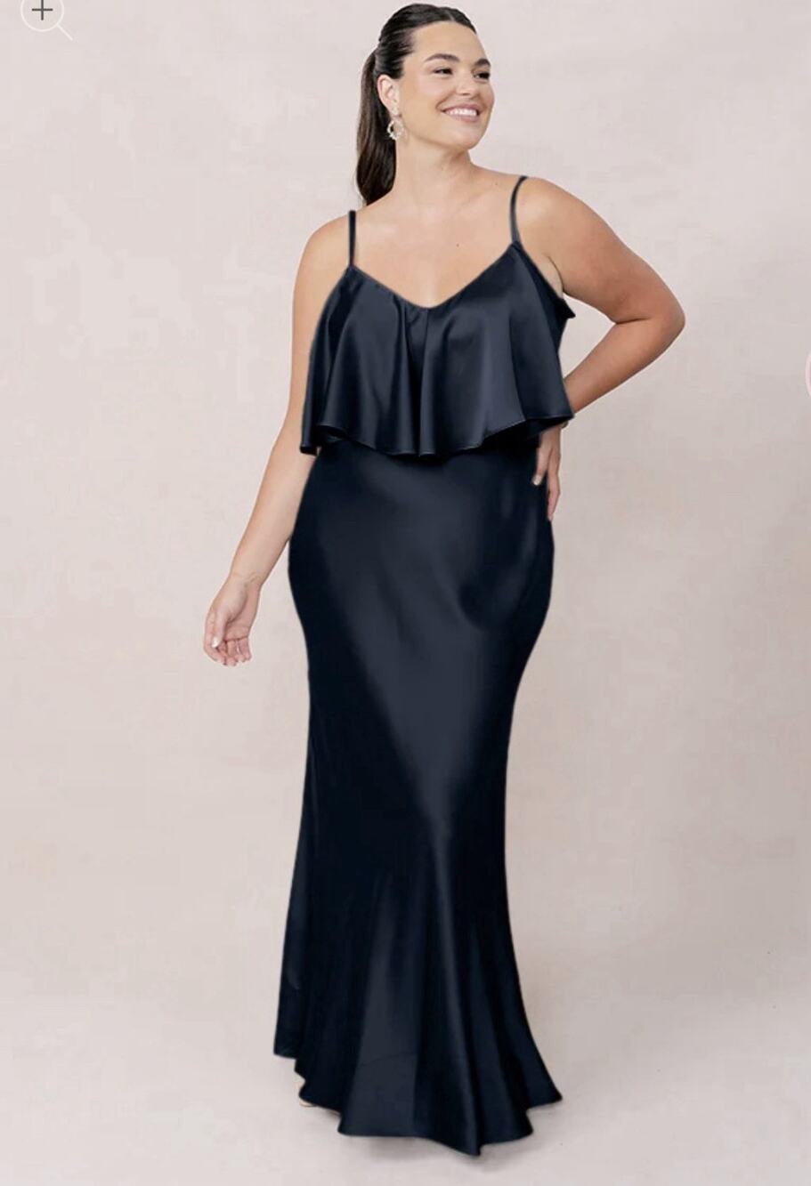 Revelry Midnight Blue Maxi Dress Bridesmaid Formal Gown – Women’s 8
